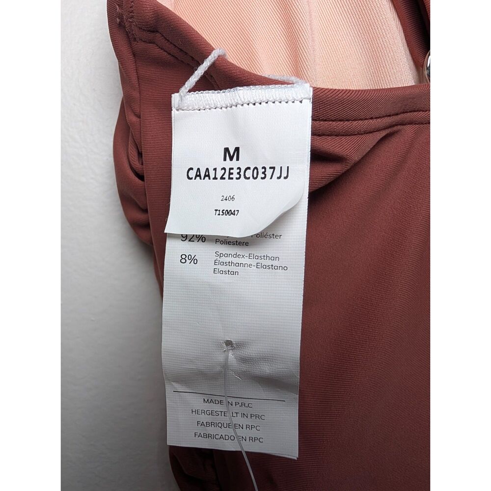 Cupshe NWT Blush Red Strappy Cutout One Piece Swimsuit Size M Tummy Control - Picture 6 of 10